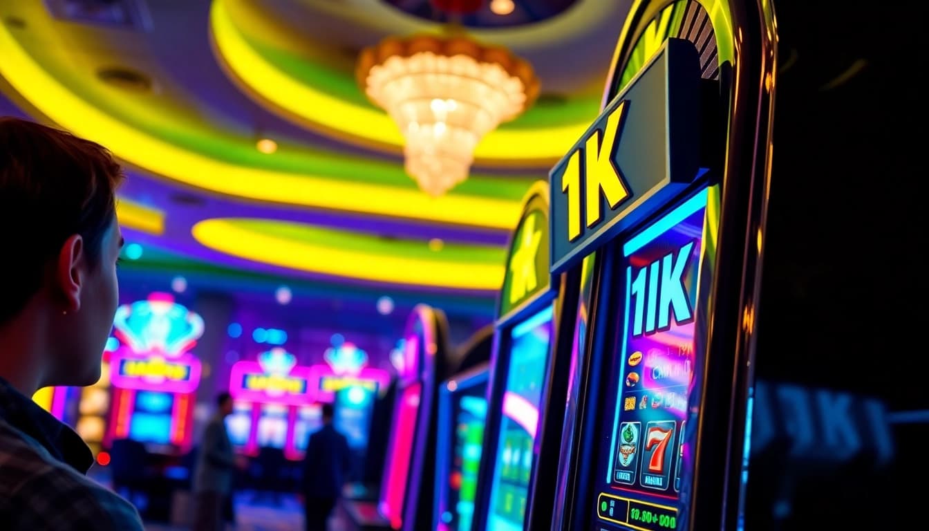 Menangkan slot deposit 1k di mesin slot yang menampilkan keberuntungan dan kegembiraan.