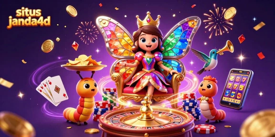 Mainkan slot di situs janda4d dengan ratu kupu-kupu dan jutaan koin emas berjatuhan.