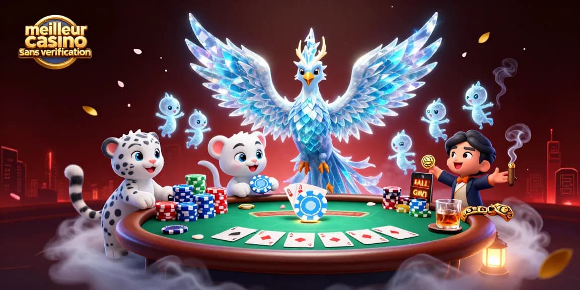 Jouez au meilleur casino sans vérification avec une phoenix de glace et un magnifique poker.