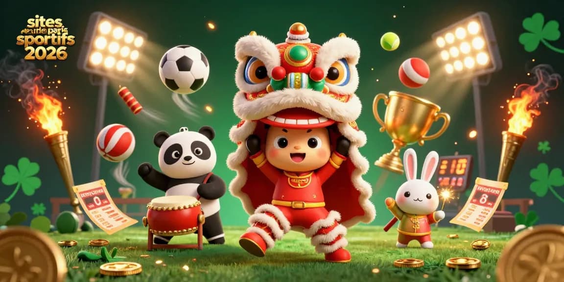 Utilisez les sites de paris sportifs 2026 pour gagner gros tout en célébrant le tournoi avec une danse de lion!