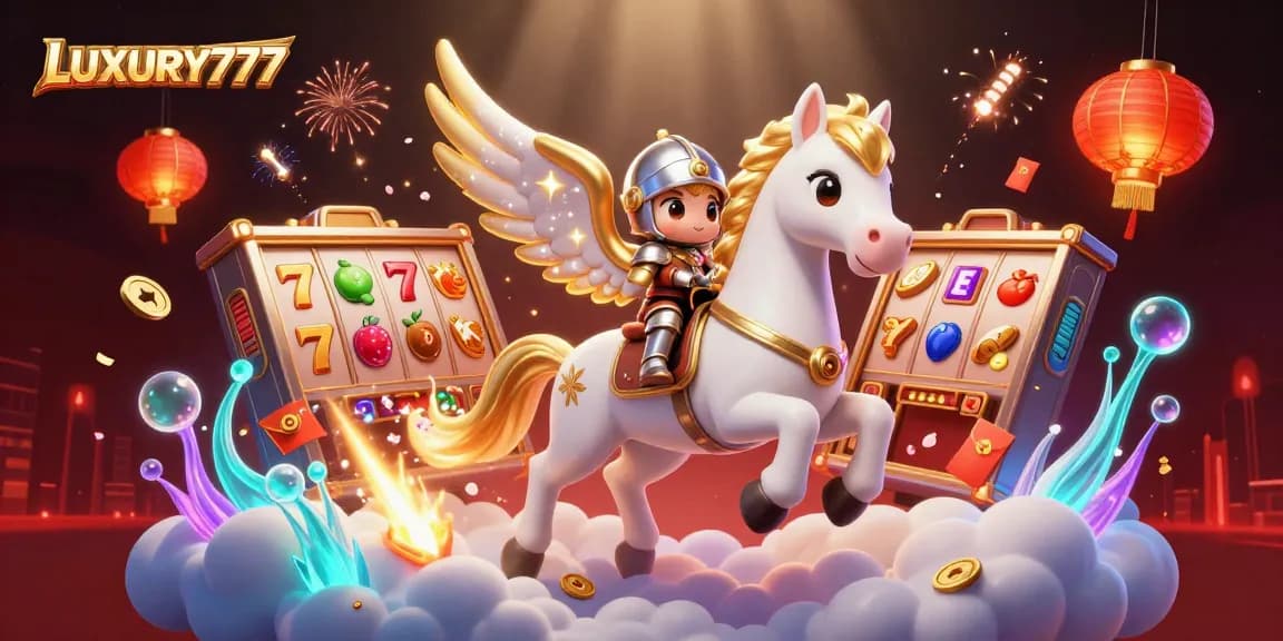 Gambarkan pengalaman beruntung LUXURY777 dengan slot yang memukau dan elemen kasino penuh energi.
