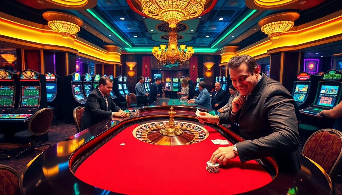 Engaging casino scene showcasing players enjoying free porn games at a roulette table, filled with excitement.