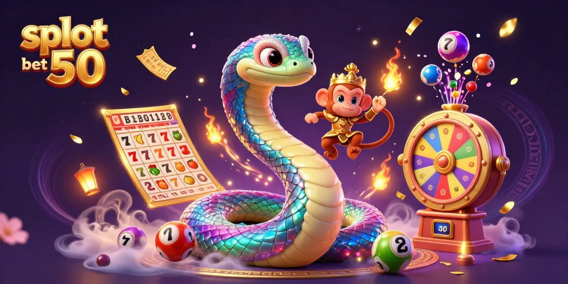 Win big today with slot bet 50 in this dynamic casino scene featuring vibrant lottery balls.