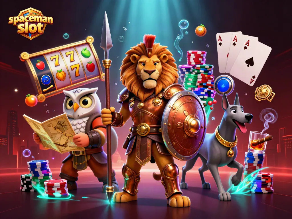 Experience thrilling action in the spaceman slot game featuring dynamic characters and vibrant casino elements.