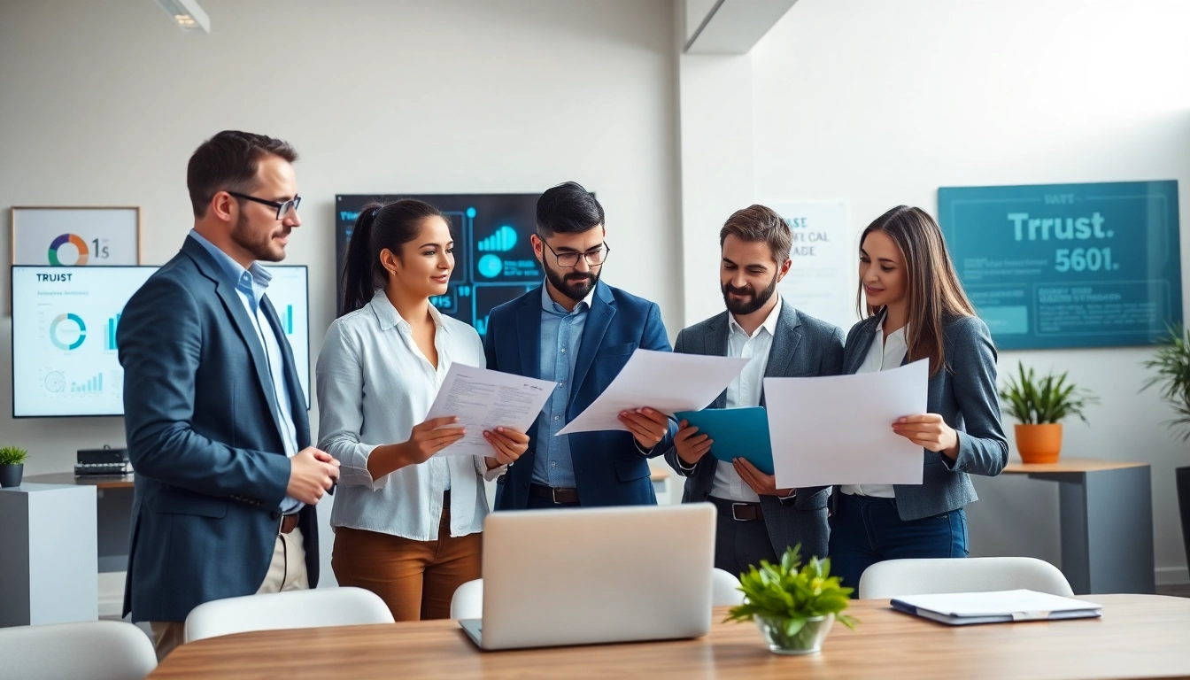 Enhancing Contract Management through teamwork in a modern office environment.