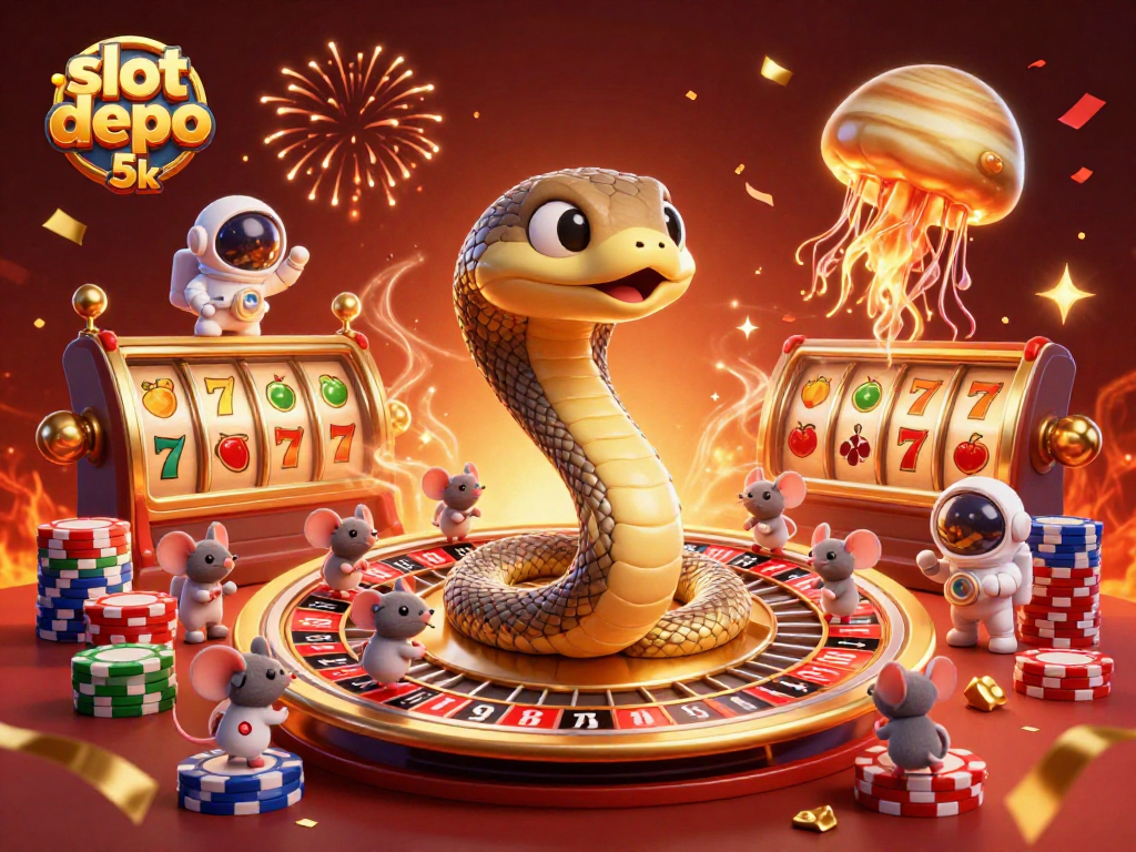Experience thrilling gameplay in slot depo 5k with colorful reels and interactive characters.