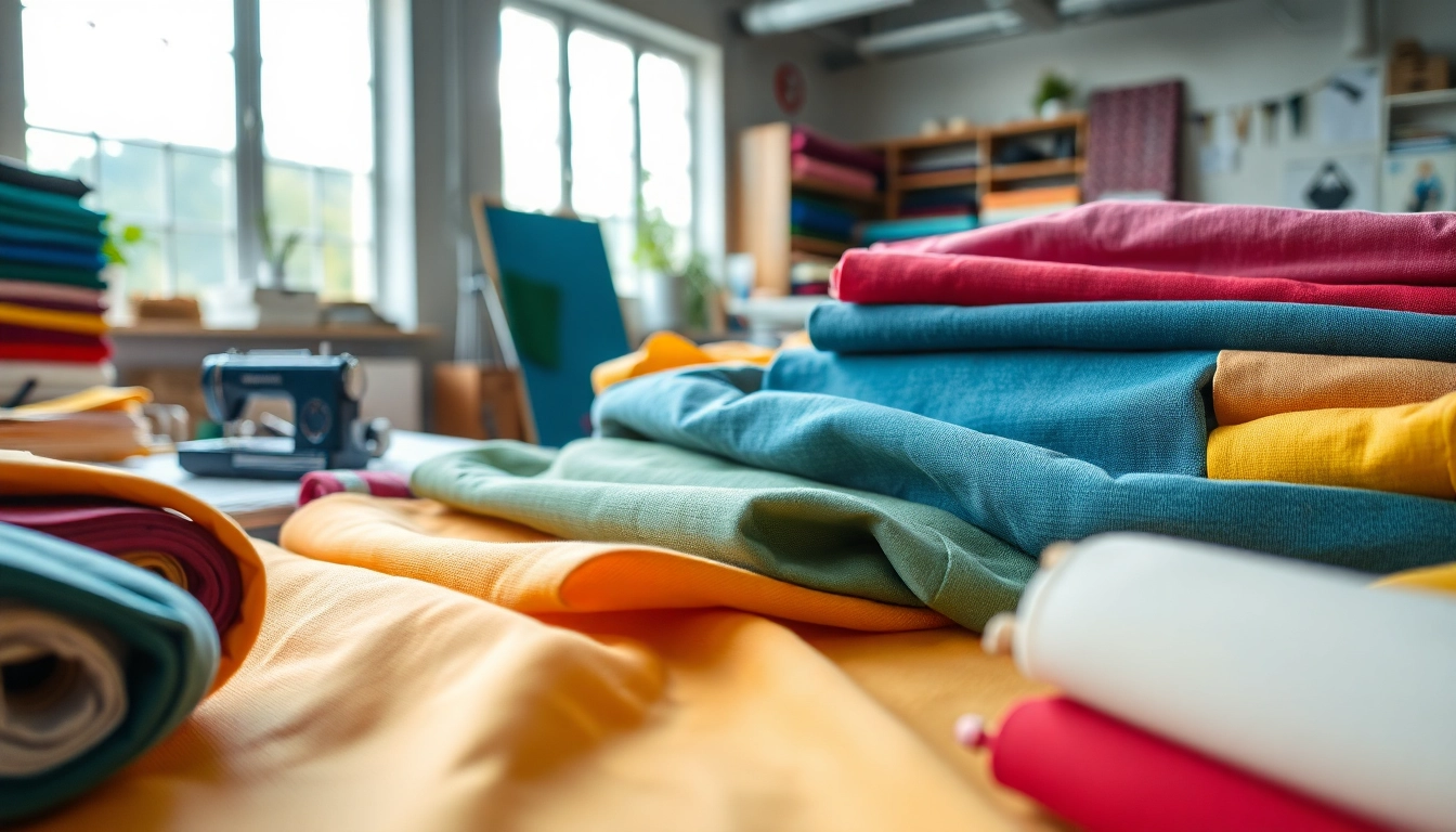 Koop canvas kopen met verschillende kleuren in een goed verlichte creatieve ruimte.