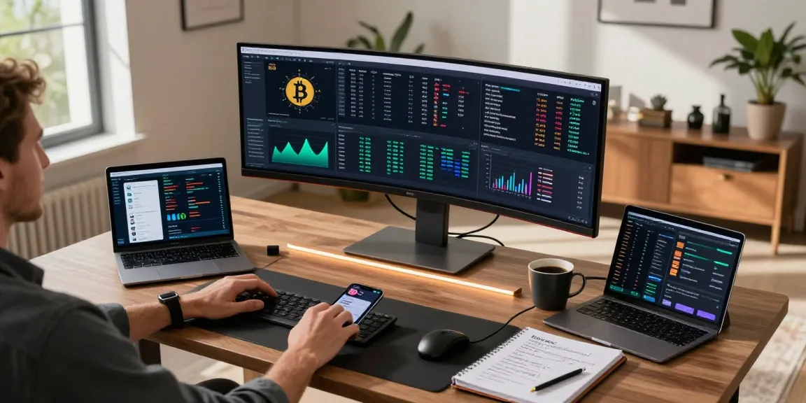 Cloud mining platform trading setup showcasing advanced crypto analytics, DeFi platforms, and blockchain technology.