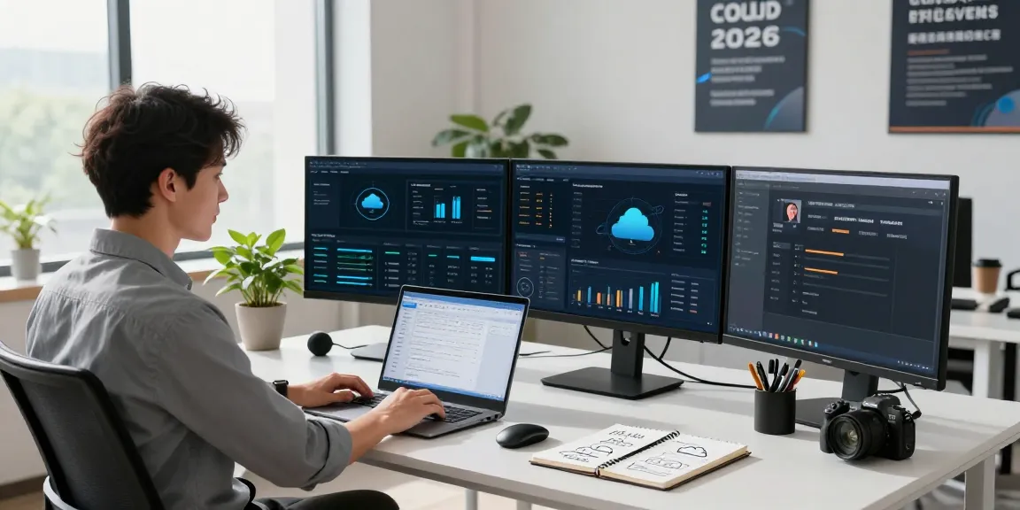 Efficient cloud VPS workspace illustrating rokok88 technology solutions for business.