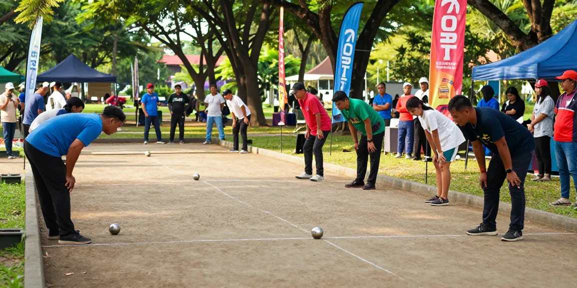 FOPI Kota Bitung menampilkan permainan petanque dengan suasana ceria di taman