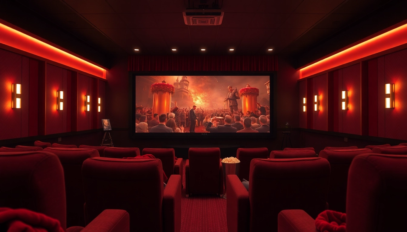 ชมภาพยนตร์ ดูหนัง ในบรรยากาศโรงภาพยนตร์ที่หรูหราและอบอุ่น