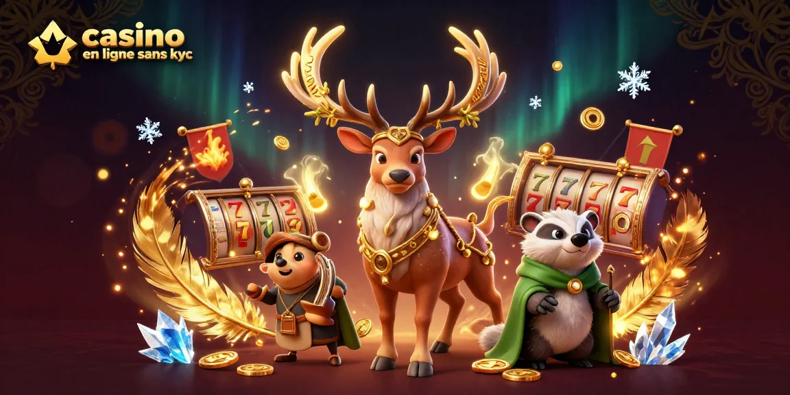 Jouez à casino en ligne sans kyc avec des personnages fantastiques dans une scène riche et dynamique.