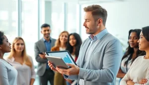 카드 현금화에 대해 설명하는 금융 전문가와 고객들 모습