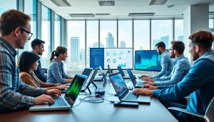 Best Managed IT Services in Tampa exemplified by a professional IT team collaborating in a modern office.