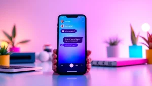 Intimate AI sexting conversation displayed on a smartphone screen