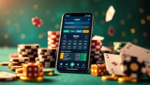 Nâng cao trải nghiệm chơi game của bạn với ứng dụng Ku3933 Net Bet trên điện thoại thông minh, làm nổi bật các yếu tố casino và không khí tinh tế.