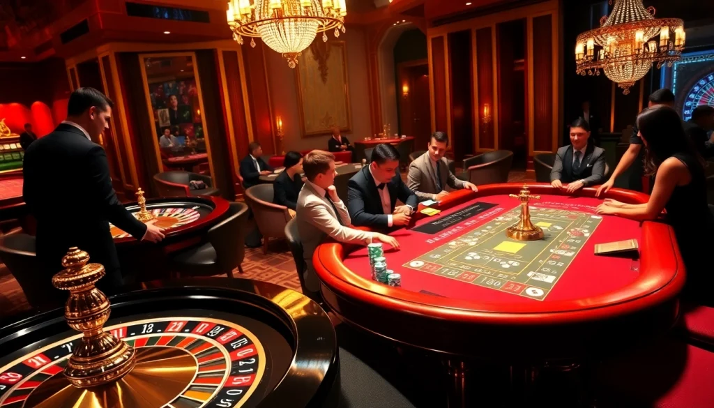 Experience the thrill of RR88 COM gambling with vibrant casino visuals showcasing roulette and poker games.