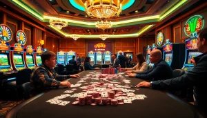 Experience the thrill of bandar mix parlay betting at a luxurious casino table.