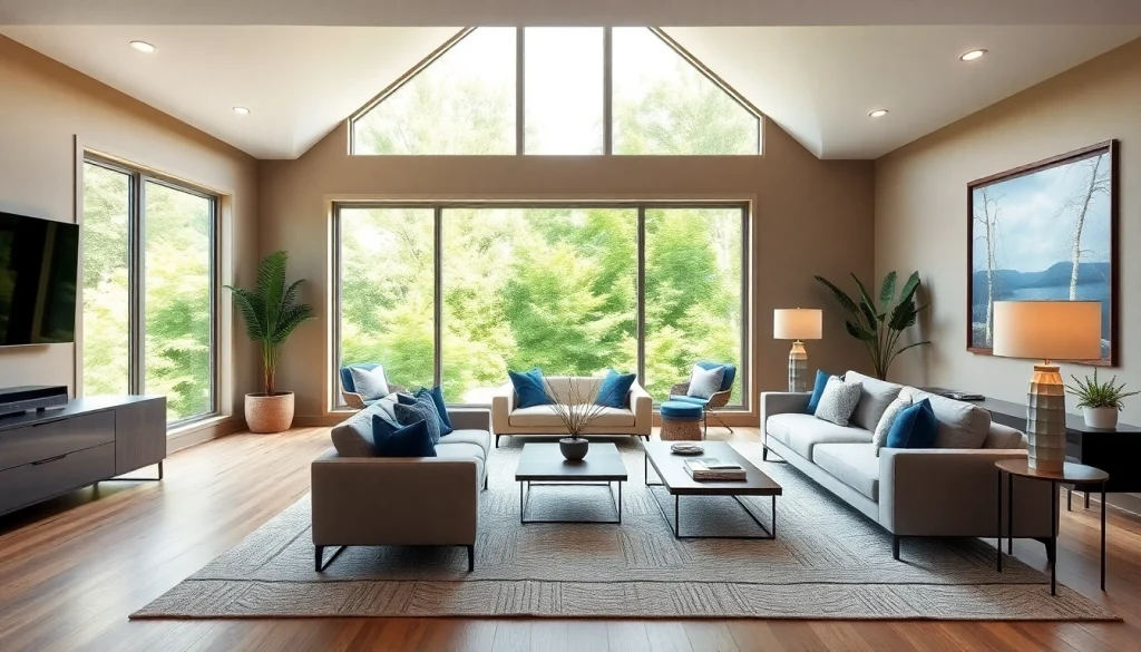 Natick Next Generation Remodel showcasing a sleek living room with modern design and natural lighting.