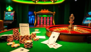 Découvrez le frisson des paris au meilleur casino en ligne france avec des cartes et des jetons élégants.