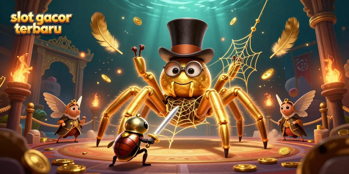 Experience the thrill of slot gacor terbaru in this intricate 3D illustration with vibrant casino elements.