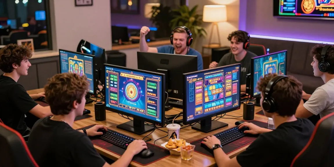 Players enjoying the spaceman88 gaming experience with lively atmosphere and modern decor