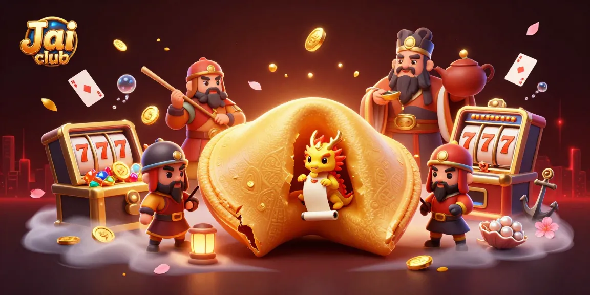 Experience the thrill at Jai club with engaging slot games, vibrant gold coins, and lively characters.