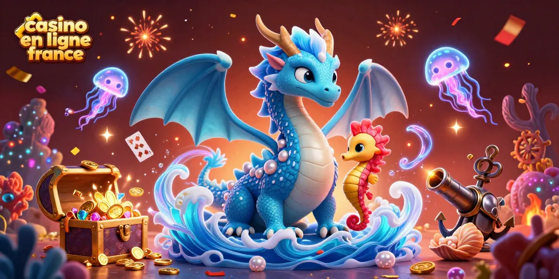 Profitez de jeux captivants sur un casino en ligne France avec des dragons et des méduses.