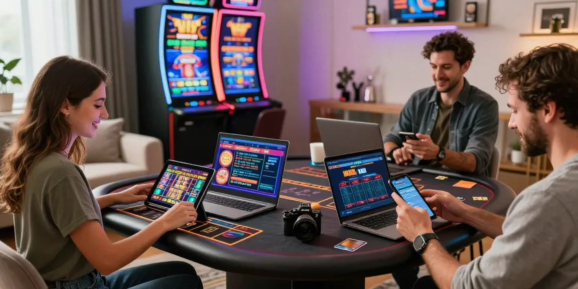 Players exploring credit card casinos at home on multiple devices, highlighting fun gaming experiences and convenience from https://alsbury.co.uk/.